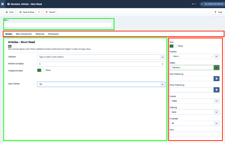 Figure 3: Configuration overview