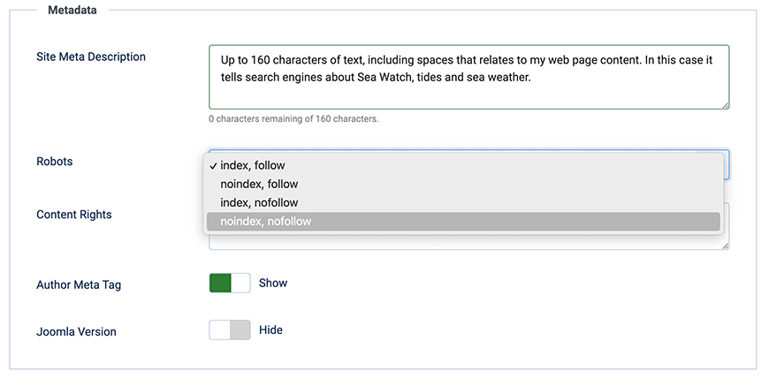 Joomla Metatdata Screen DJA Article01