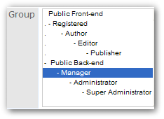 ACL Groups in Joomla 1.5