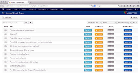 Cómo mejorar Joomla! CMS en 10 minutos -  Com patchtester
