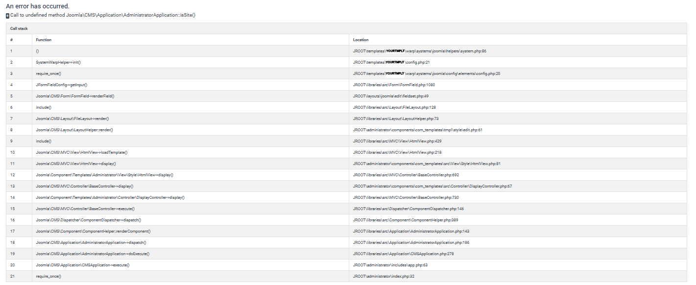 Call to undefined method isAdmin