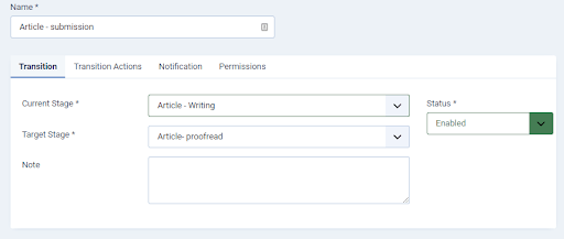 Joomla 4 Workflow: define stages