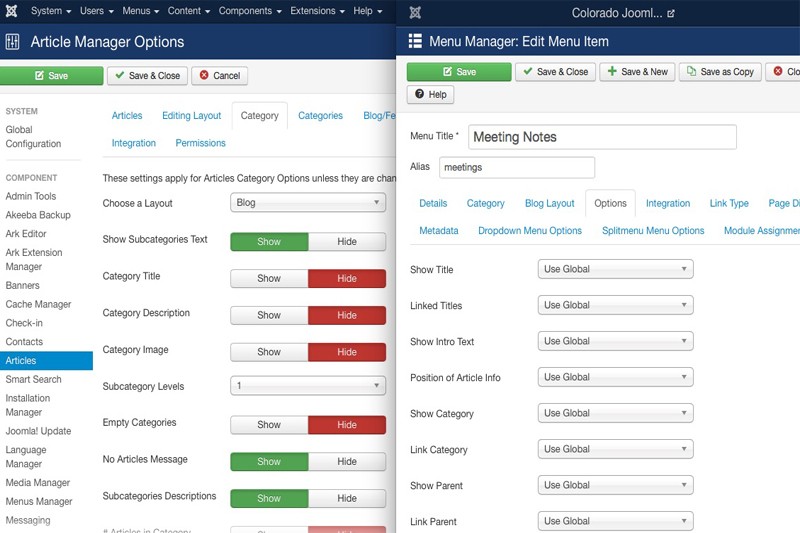 Understanding Joomla! Core Content Features