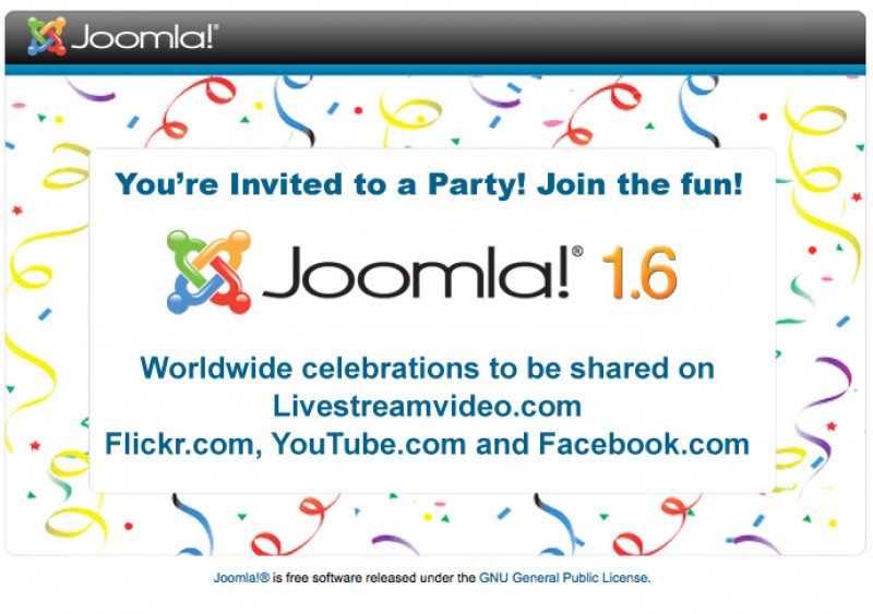 Party Like It's Joomla! 1.6