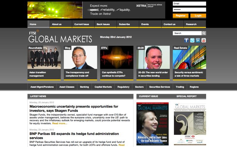 Website Case Study: FTSE Global Markets