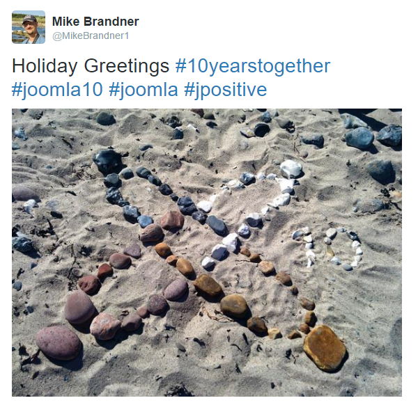 Celebrating on the beach