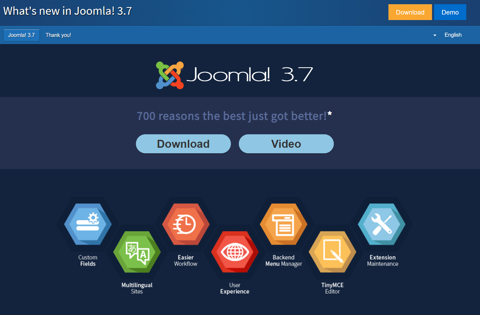 joomla 3.7 land