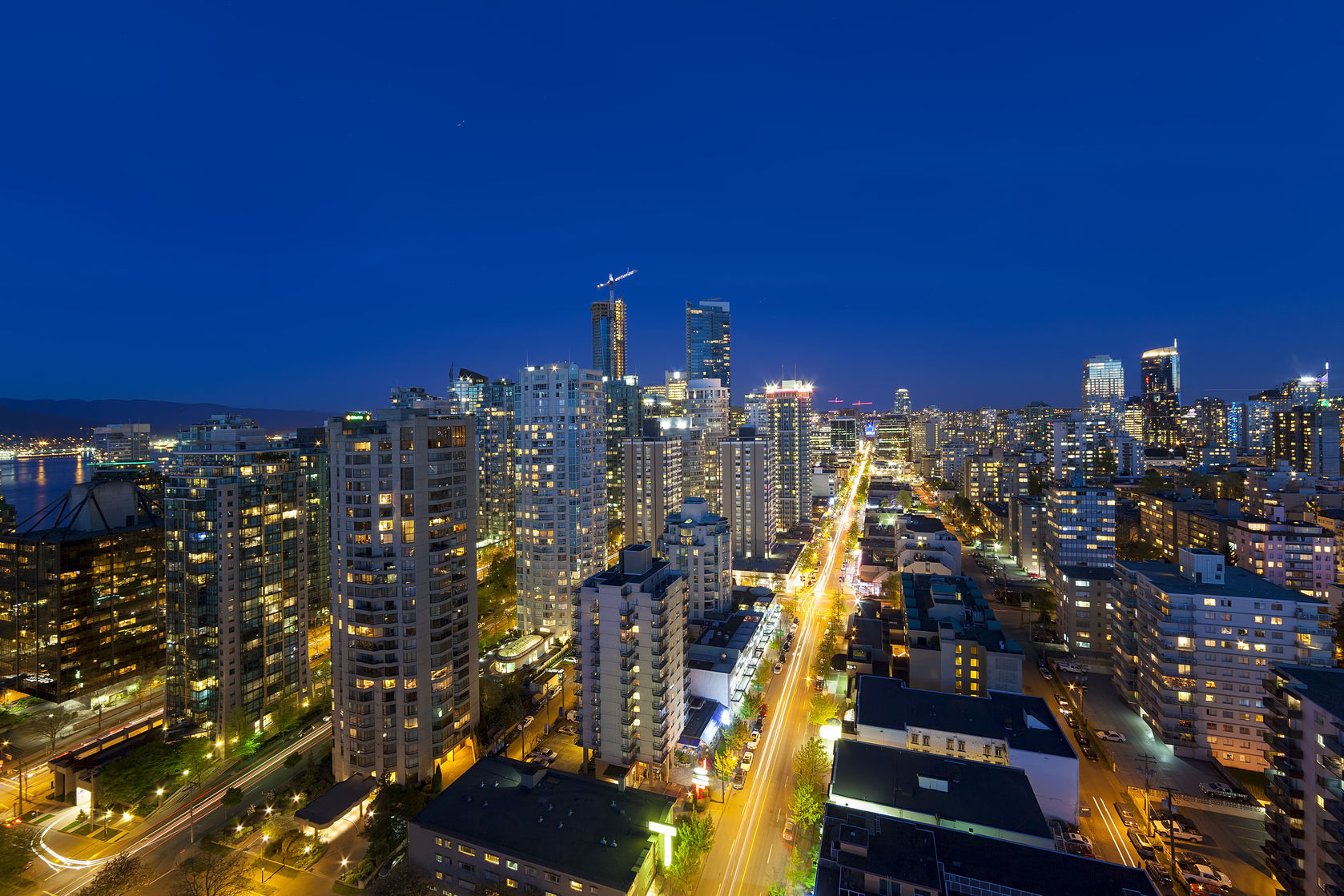 vancouver at night 123rf