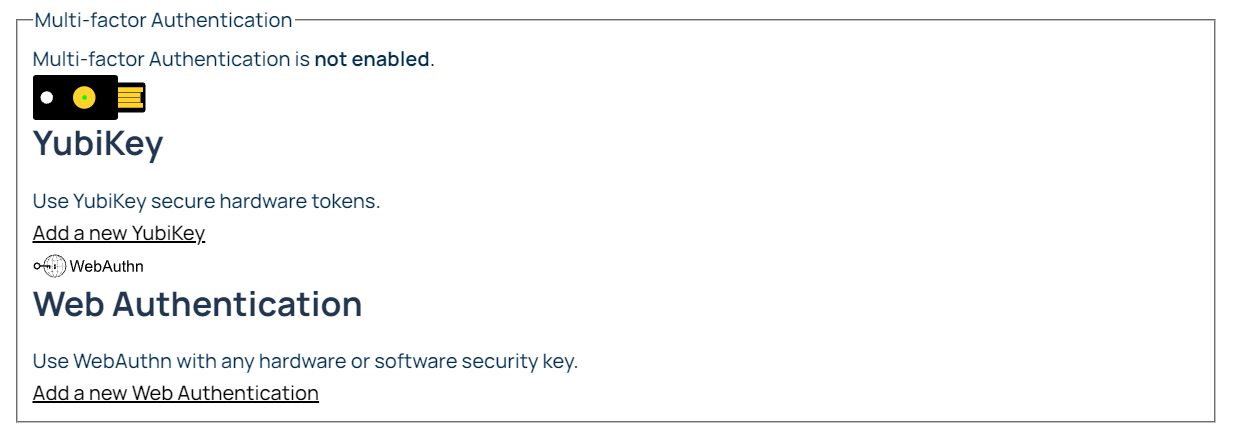 web authentication