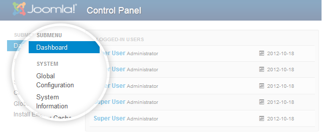 Дополнительное меню слева в Joomla 3.0