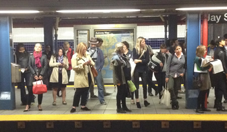 Across The Platform As We Wait For The A Train To JFK Airport