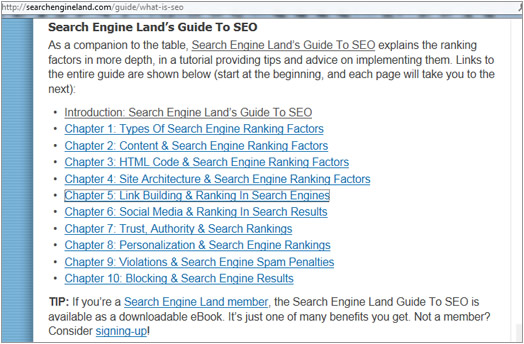 searchenineland.com's Guide to SEO