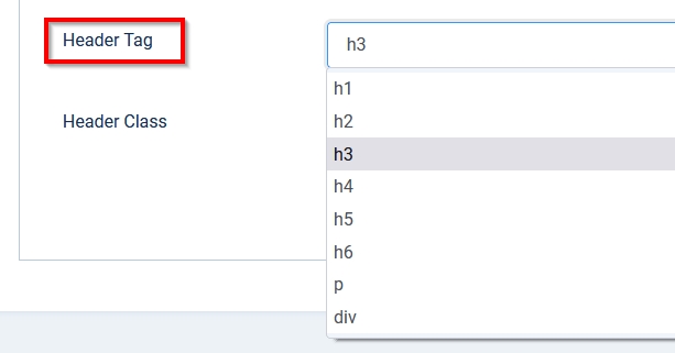 modules header tag