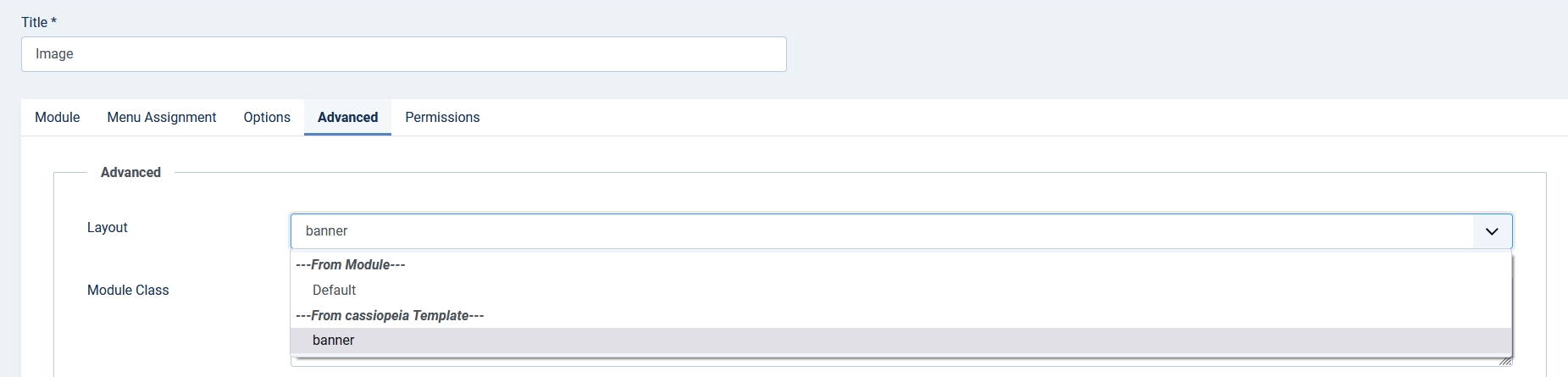 modules layouts